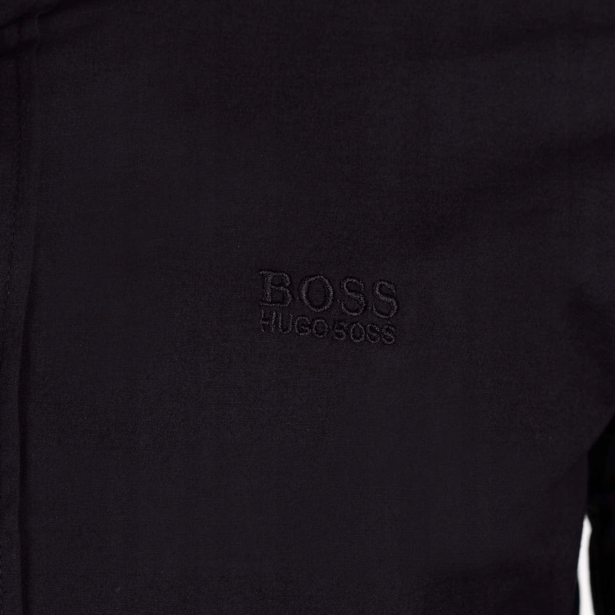 Koszula męska HUGO BOSS długi rękaw LEN czarna