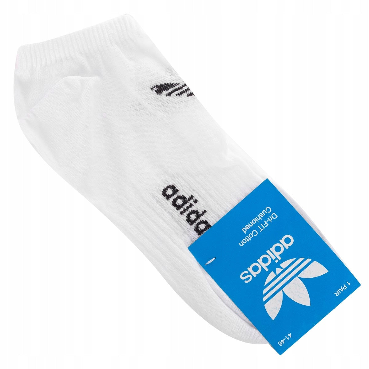 Skarpetki ADIDAS stopki 12 PAR 100% BAWEŁNA białe