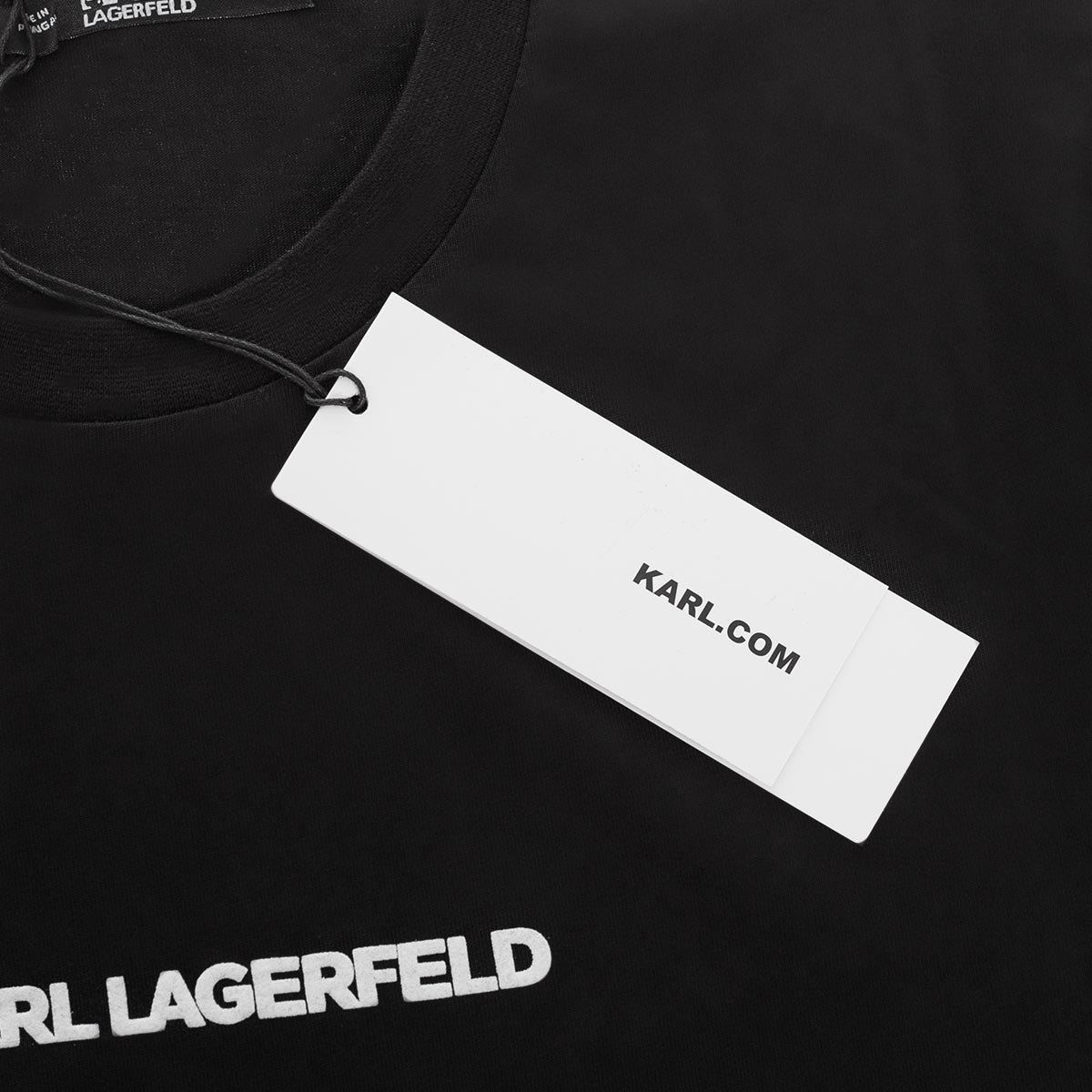 Koszulka męska t-shirt KARL LAGERFELD czarna 100% BAWEŁNA