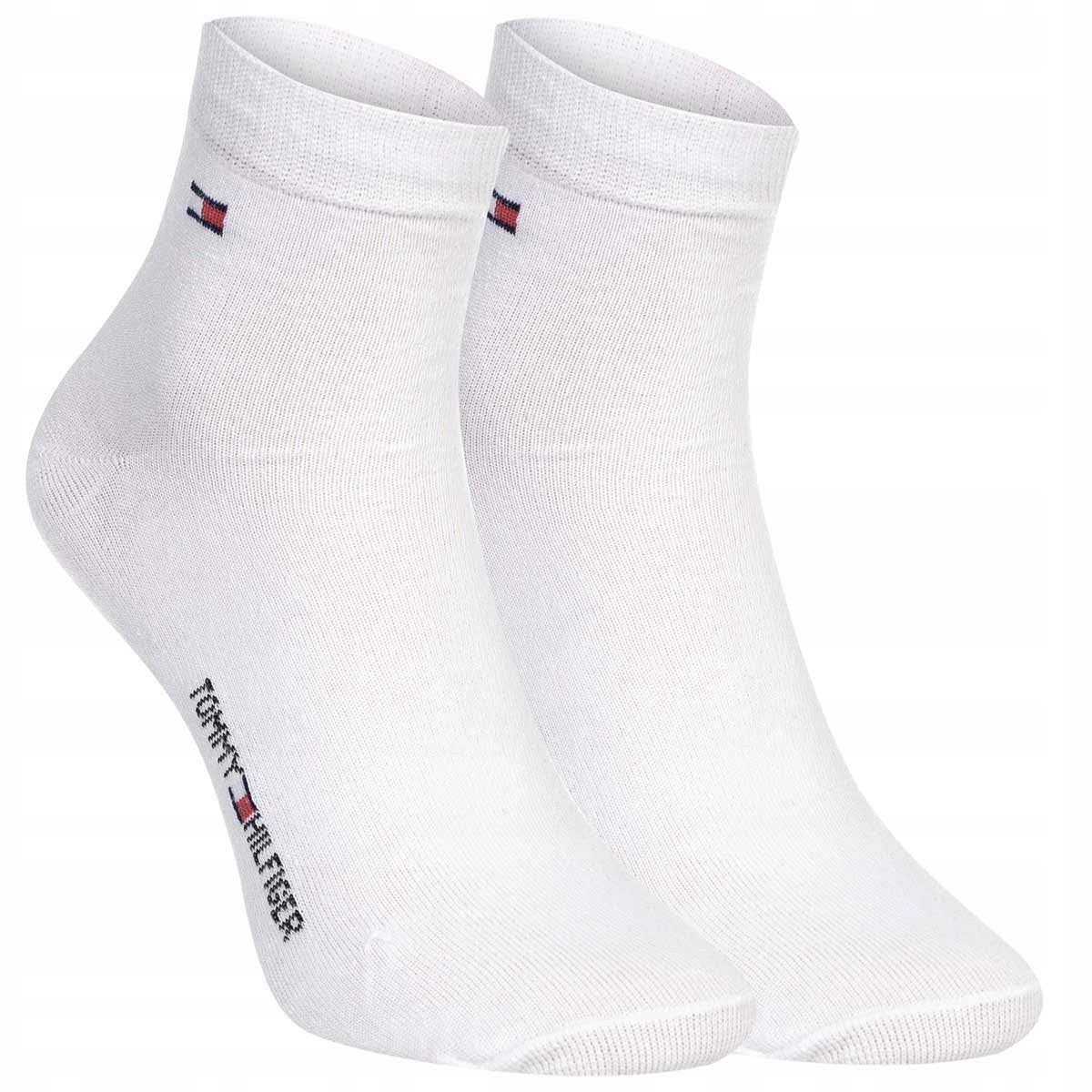 Skarpetki TOMMY HILFIGER skarpety 12 par 100% BAWEŁNA białe