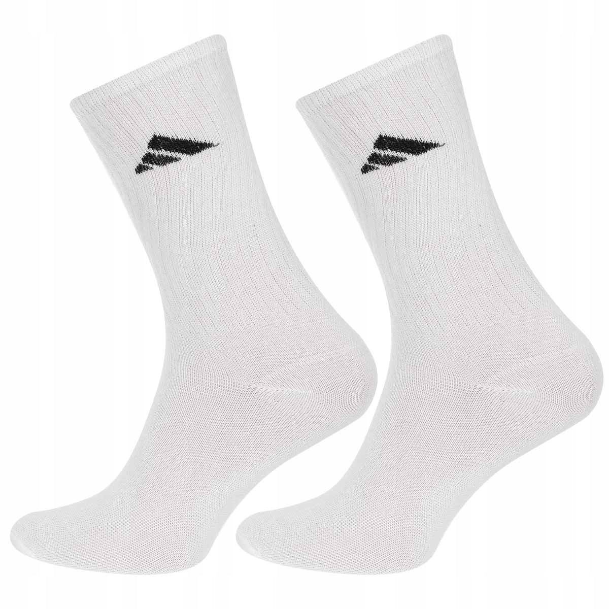 Skarpetki ADIDAS skarpety 9 PAR bawełna długie cienkie białe 41-46