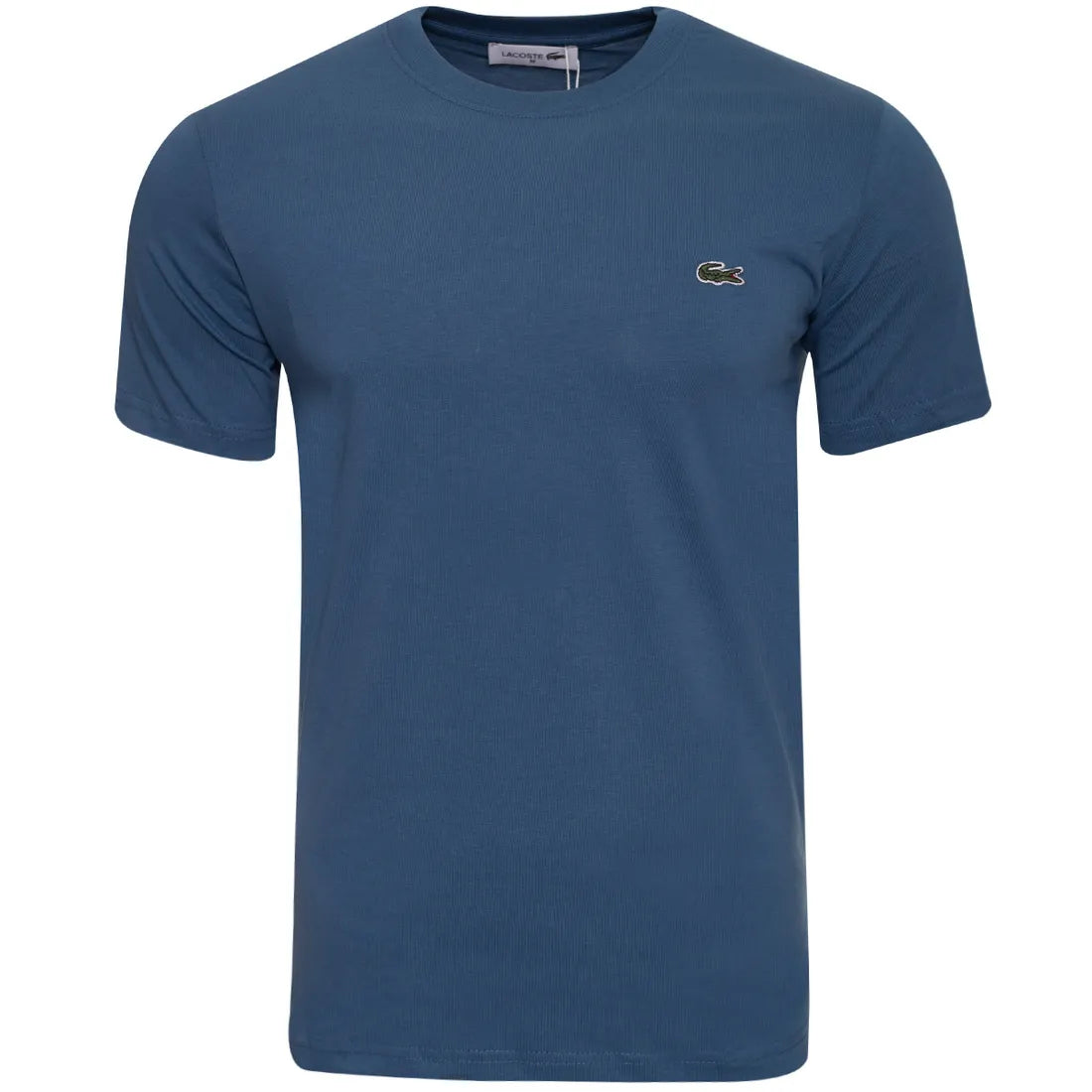 Koszulka męska t-shirt LACOSTE 100% BAWEŁNA indygo
