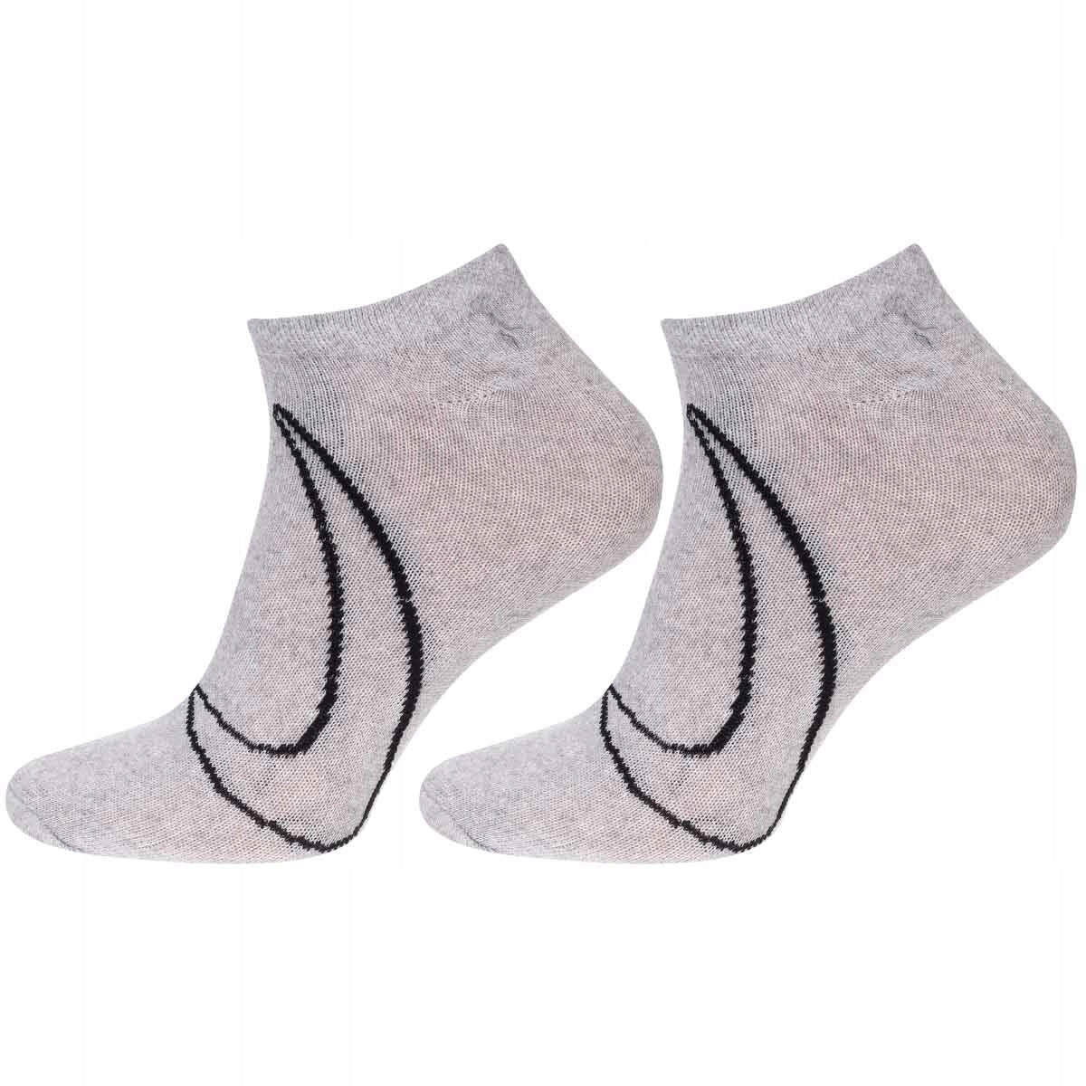 Skarpetki NIKE stopki 12 PAR białe/szare/czarne