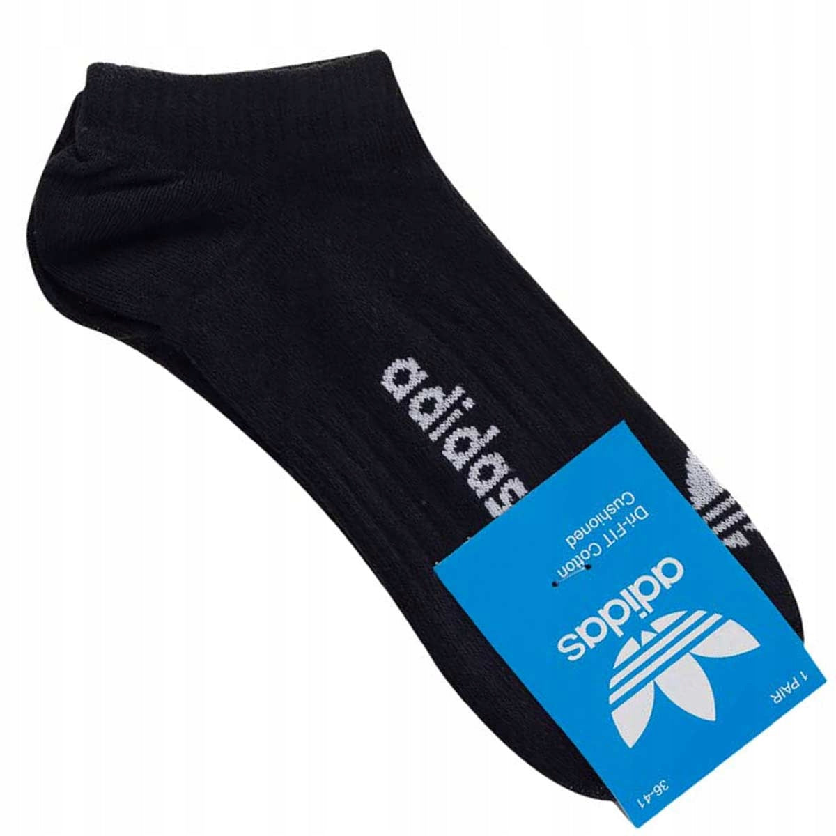 Skarpetki ADIDAS stopki 12 PAR 100% BAWEŁNA czarne