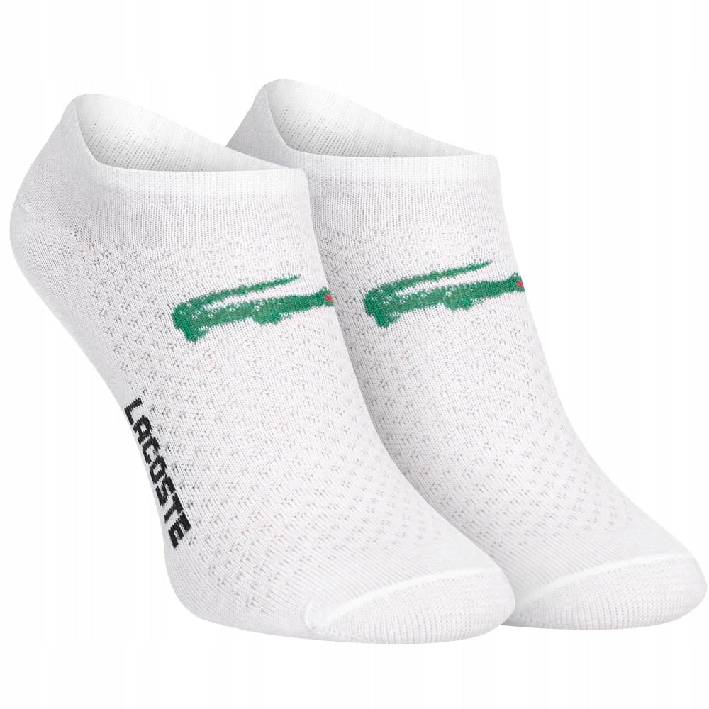 Skarpetki LACOSTE stopki 12 par białe