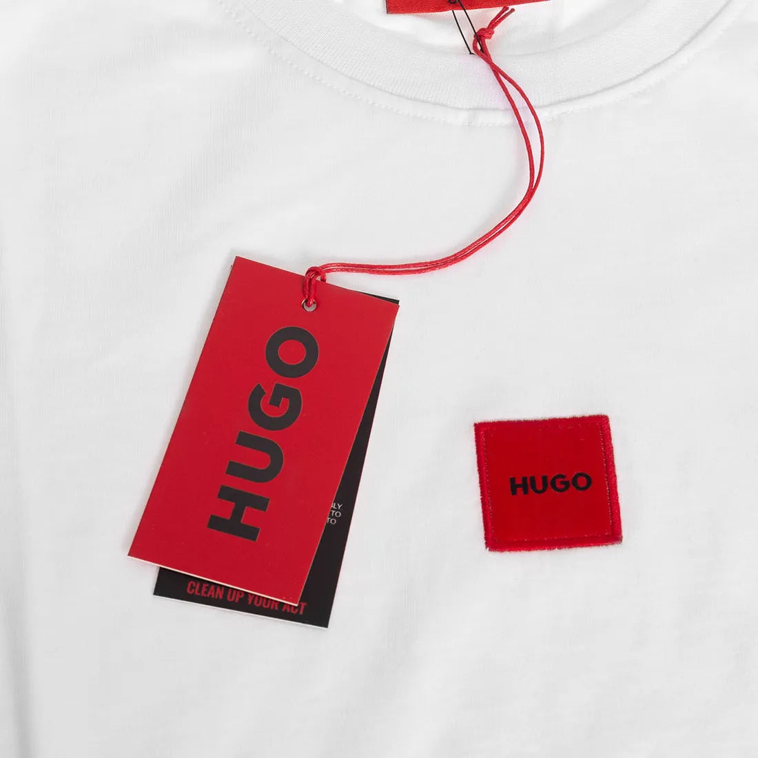 Koszulka męska t-shirt HUGO biała 100% BAWEŁNA