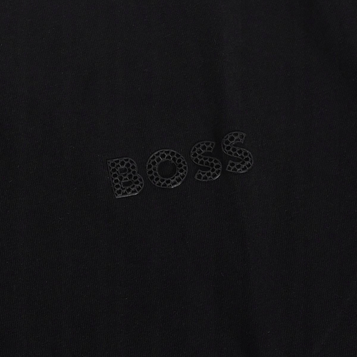 Koszulka męska t-shirt BOSS długi rękaw BAWEŁNA czarna