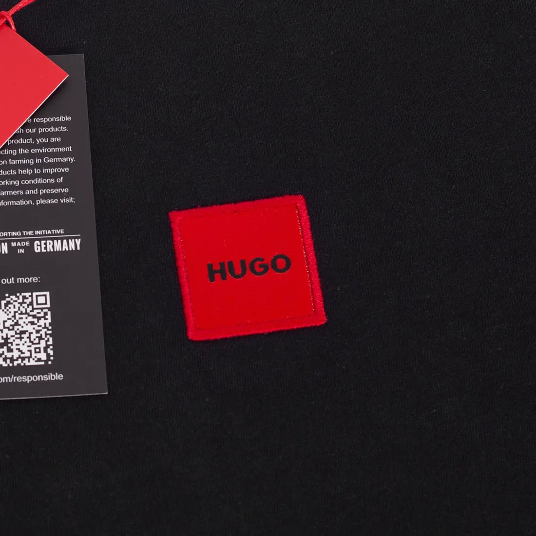 Koszulka męska t-shirt HUGO czarna 100% BAWEŁNA