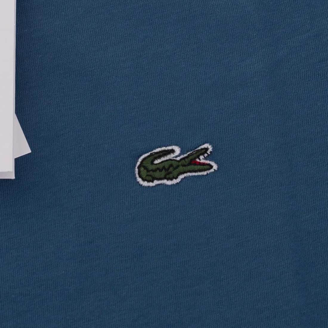 Koszulka męska t-shirt LACOSTE 100% BAWEŁNA indygo