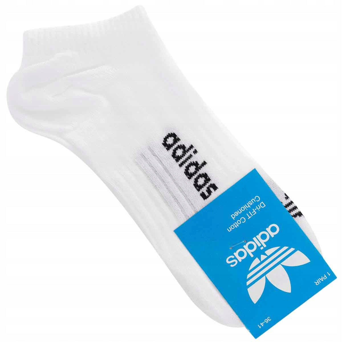Skarpetki ADIDAS stopki 12 PAR 100% BAWEŁNA białe