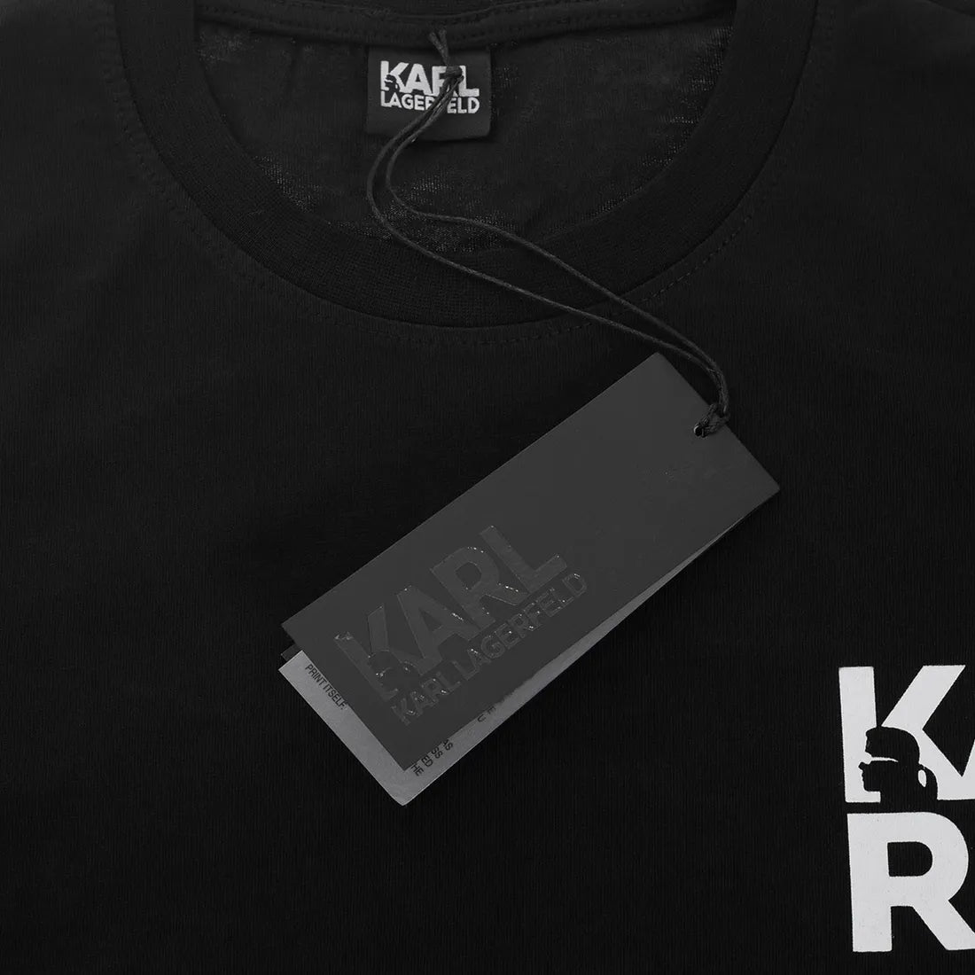 Koszulka męska t-shirt KARL LAGERFELD czarna 100% BAWEŁNA