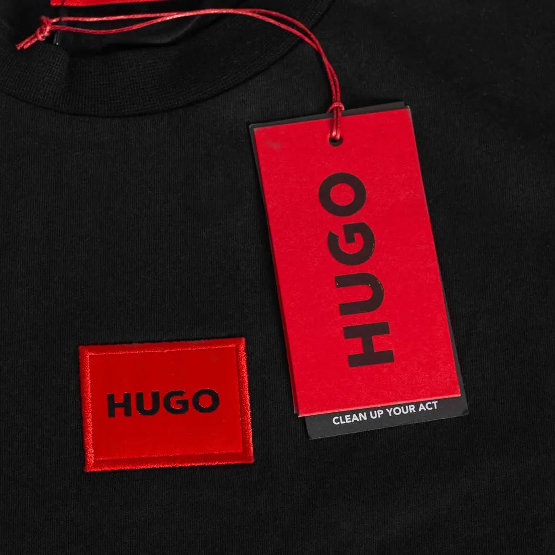 Koszulka męska t-shirt HUGO 100% BAWEŁNA czarna