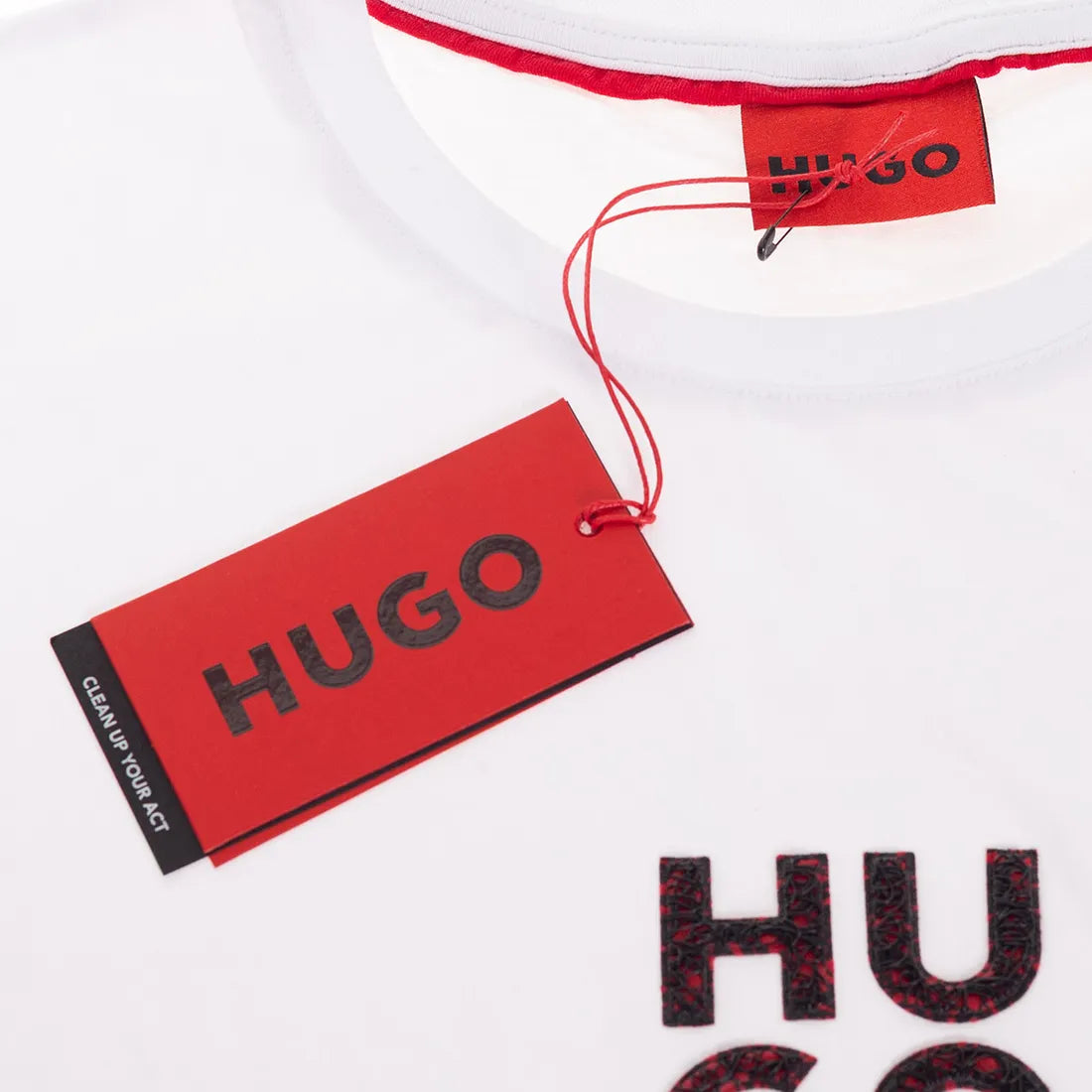 Koszulka męska t-shirt HUGO 100% BAWEŁNA biała