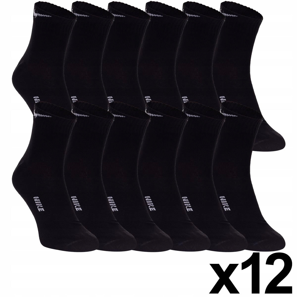 Skarpetki NIKE skarpety 100% bawełna 12 PAR czarne