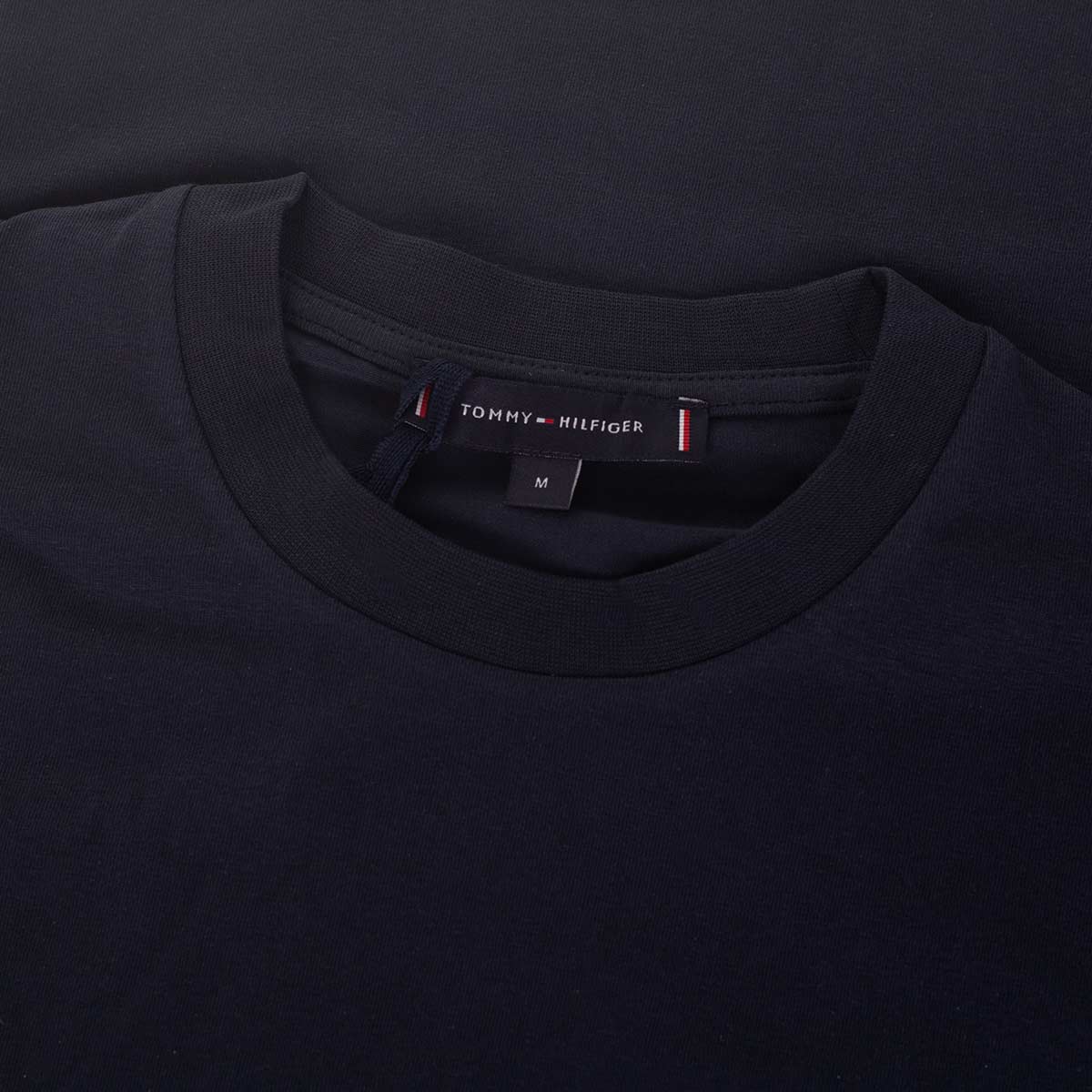Koszulka męska t-shirt TOMMY HILFIGER BAWEŁNA granatowa