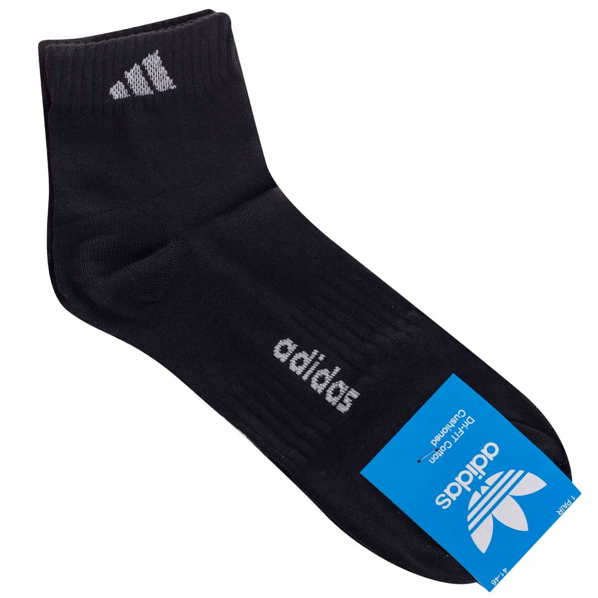 Skarpetki ADIDAS skarpety 12 PAR 100% BAWEŁNA czarne