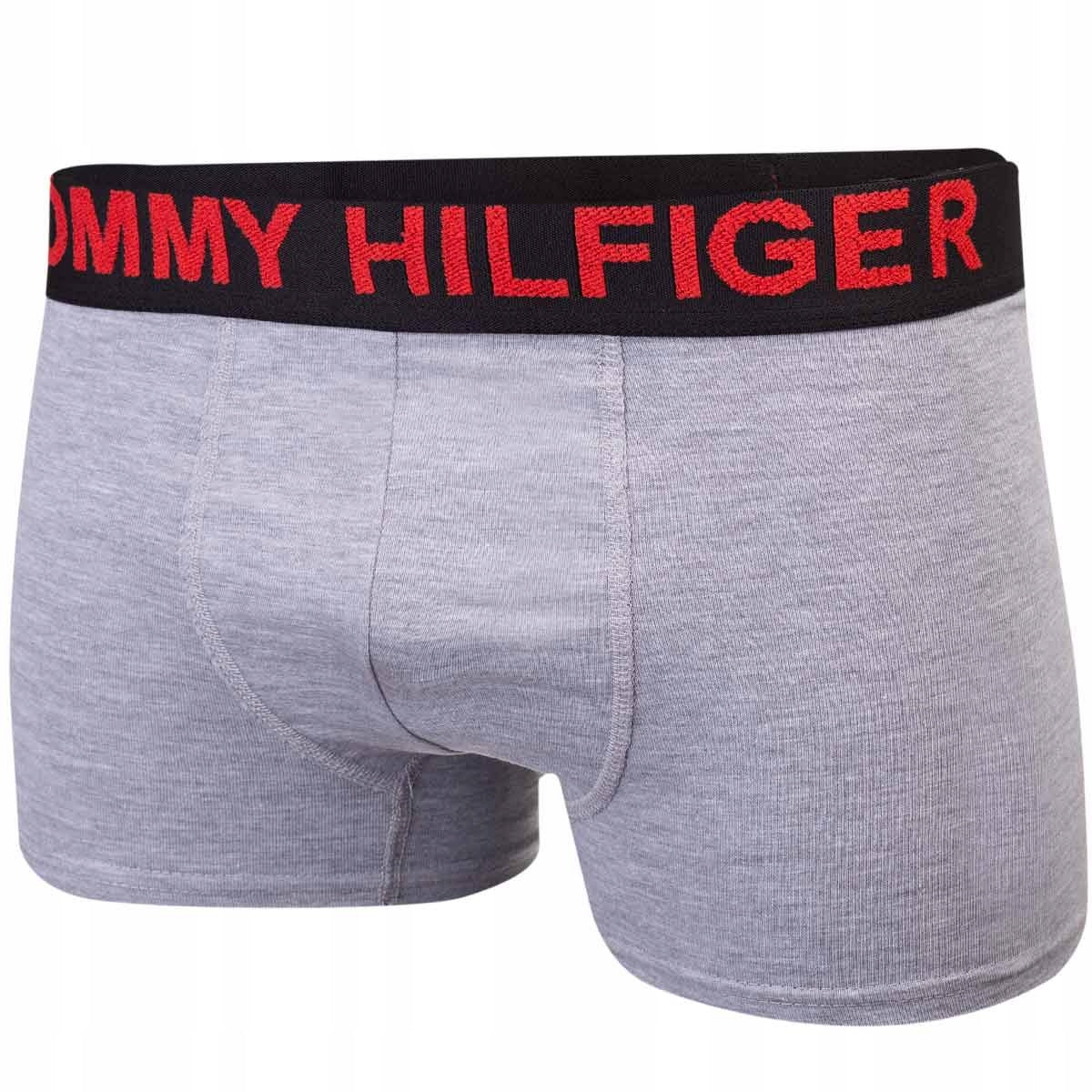 GIFTBOX Bokserki męskie TOMMY HILFIGER 3 pary granatowe/czarne/szare