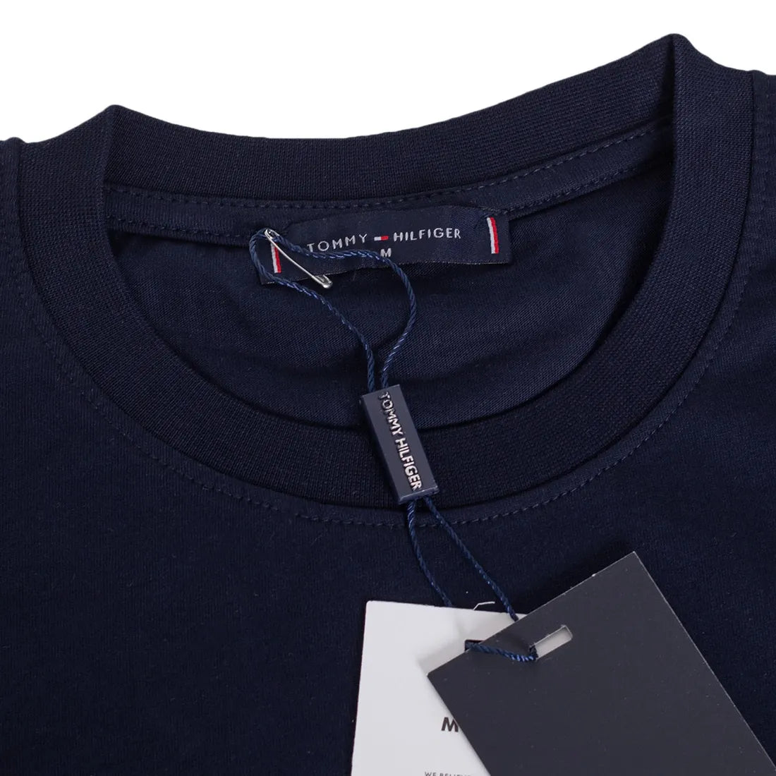 Koszulka męska t-shirt TOMMY HILFIGER 100% BAWEŁNA granatowa