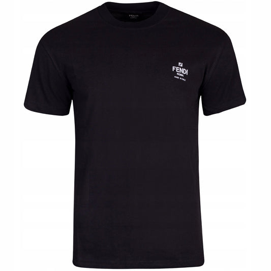 Koszulka męska t-shirt FENDI 100% bawełna czarna
