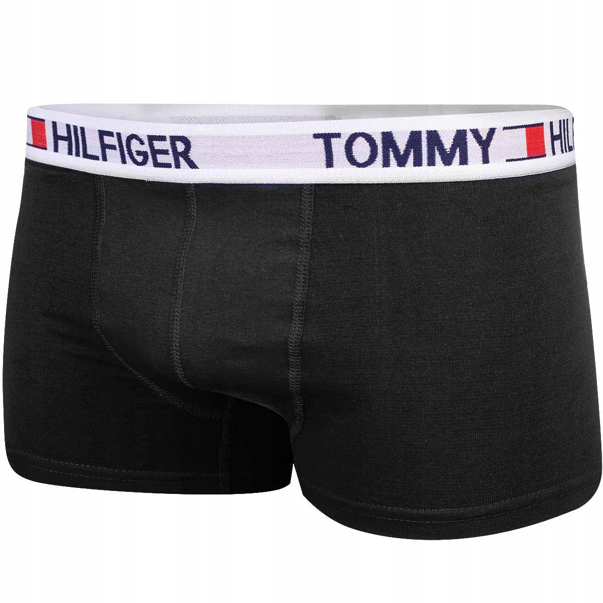 Bokserki męskie TOMMY HILFIGER majtki 3 pary czarne/czerwone/niebieskie