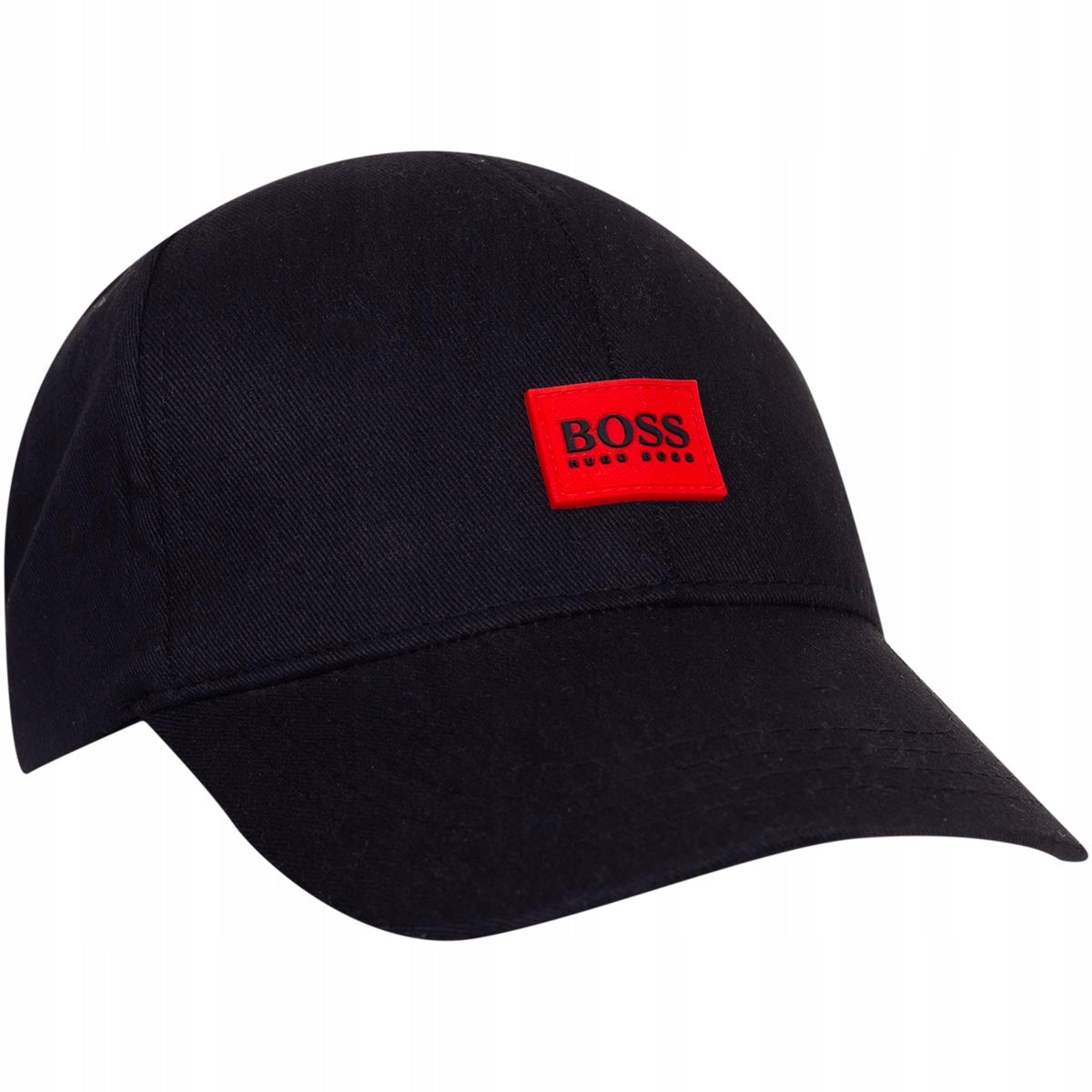 Czapka z daszkiem HUGO BOSS bawełniana czarna