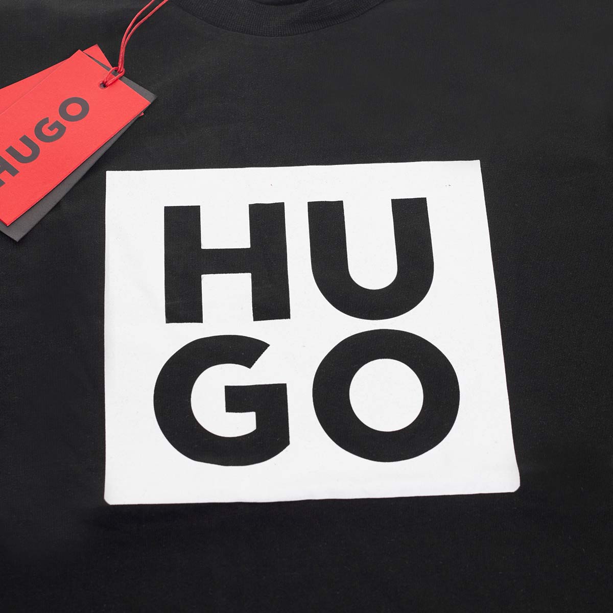 Koszulka męska t-shirt HUGO 100% BAWEŁNA czarna