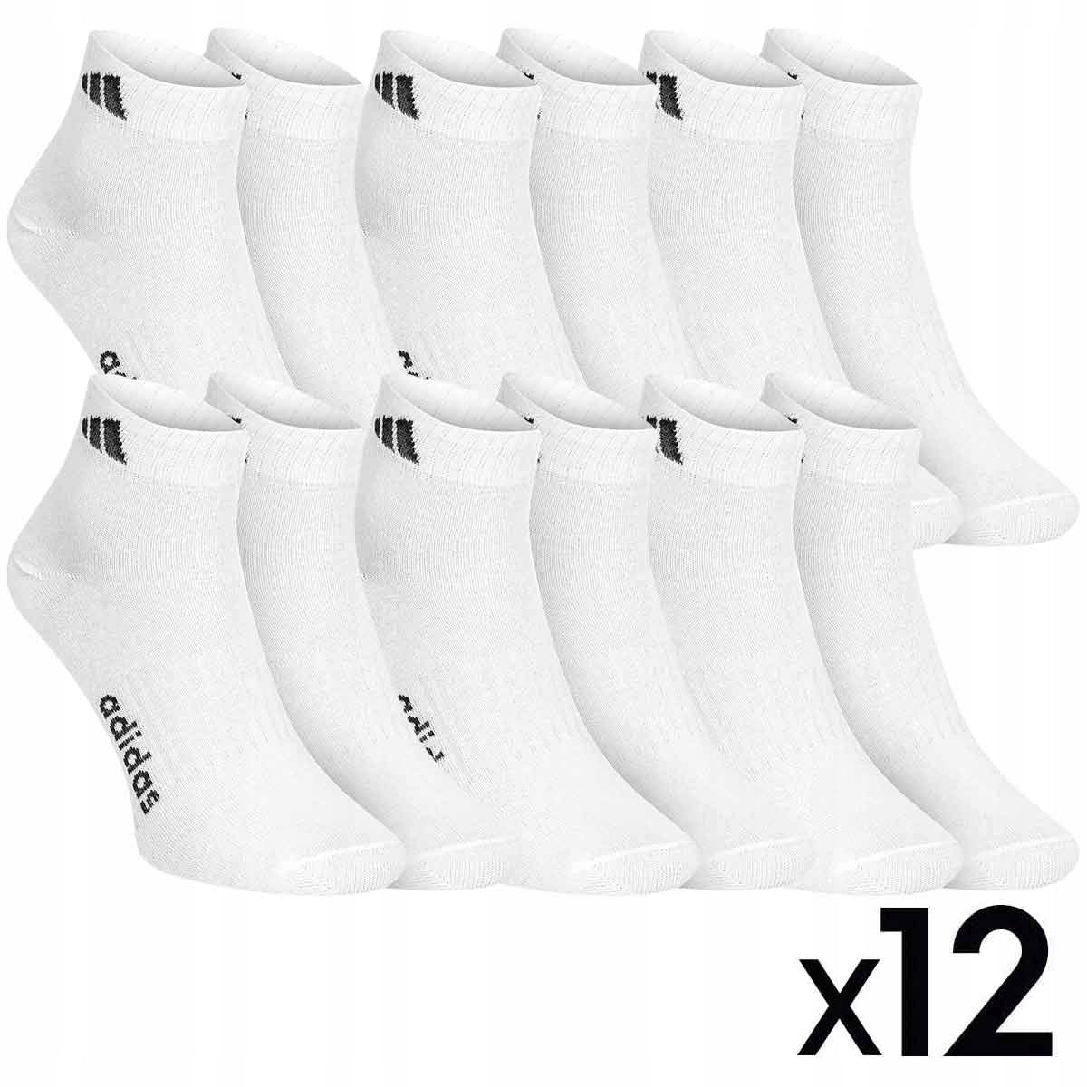 Skarpetki ADIDAS skarpety 12 PAR bawełna białe