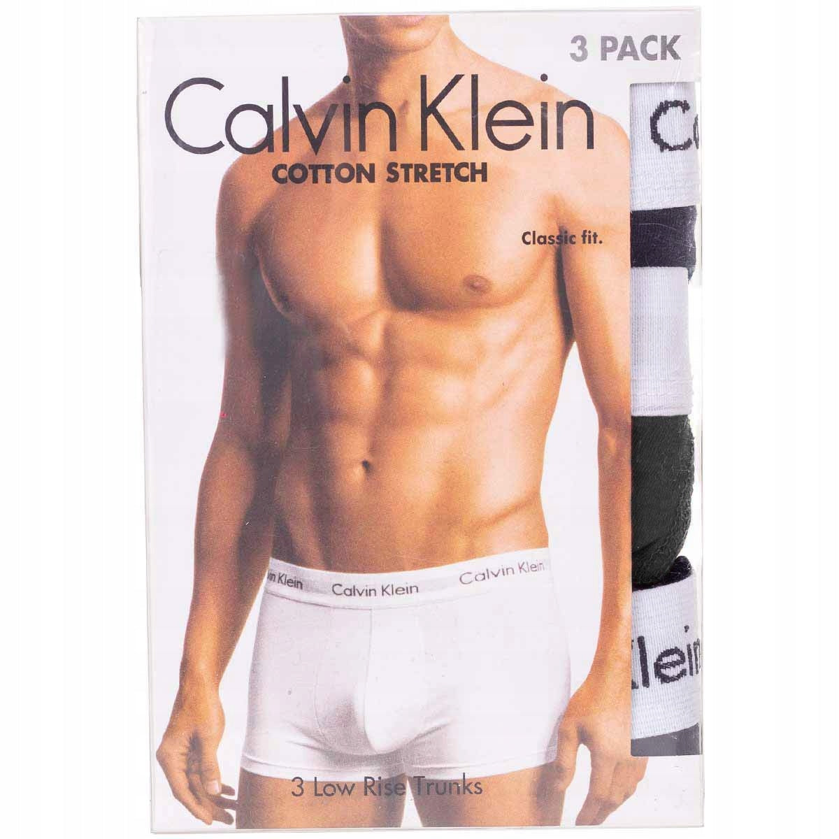 Bokserki męskie CALVIN KLEIN majtki 3 pary BAWEŁNA czarne