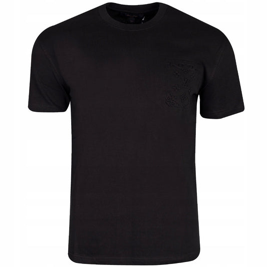 Koszulka męska t-shirt LOUIS VUITTON 100% bawełna czarna
