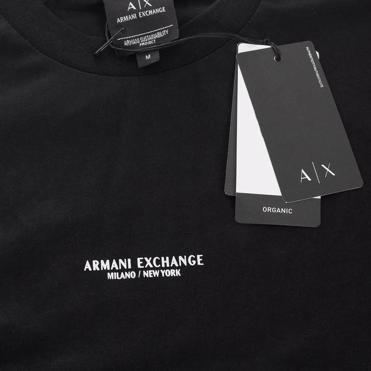 Koszulka męska t-shirt ARMANI 100% BAWEŁNA czarna