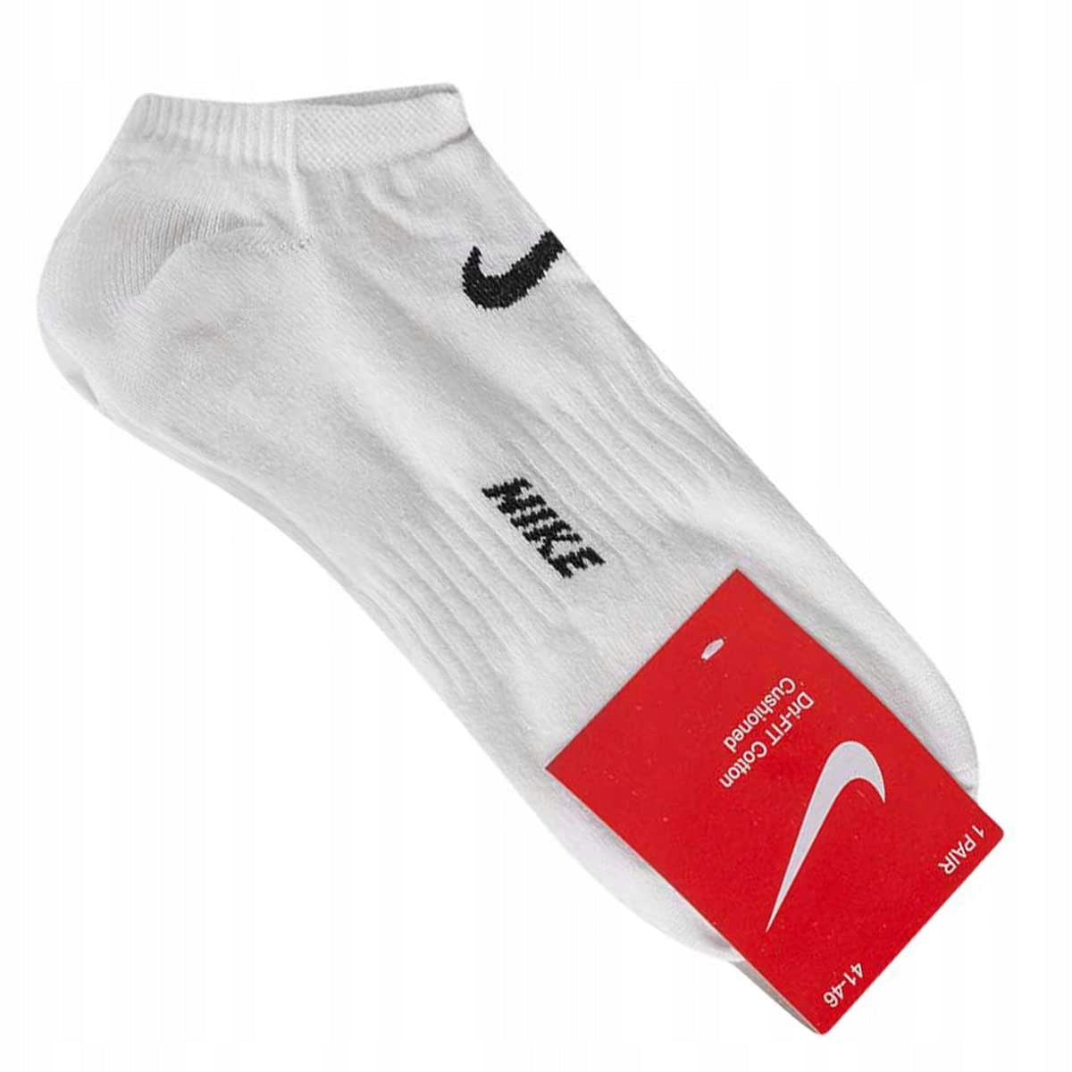 Skarpetki NIKE stopki 100% bawełna 12 PAR białe