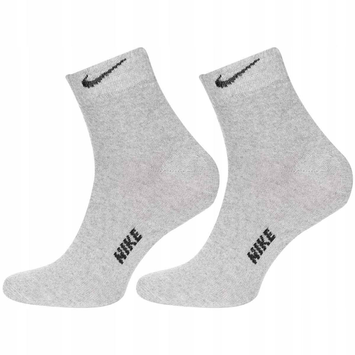 Skarpetki NIKE skarpety 100% bawełna 12 PAR białe/czarne/szare