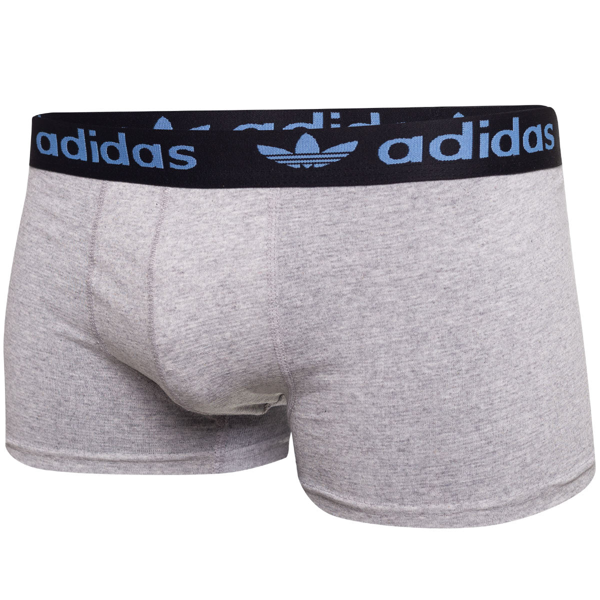 GIFTBOX Bokserki męskie ADIDAS majtki PREZENT 3 PARY BAWEŁNA czarne, granatowe, szare