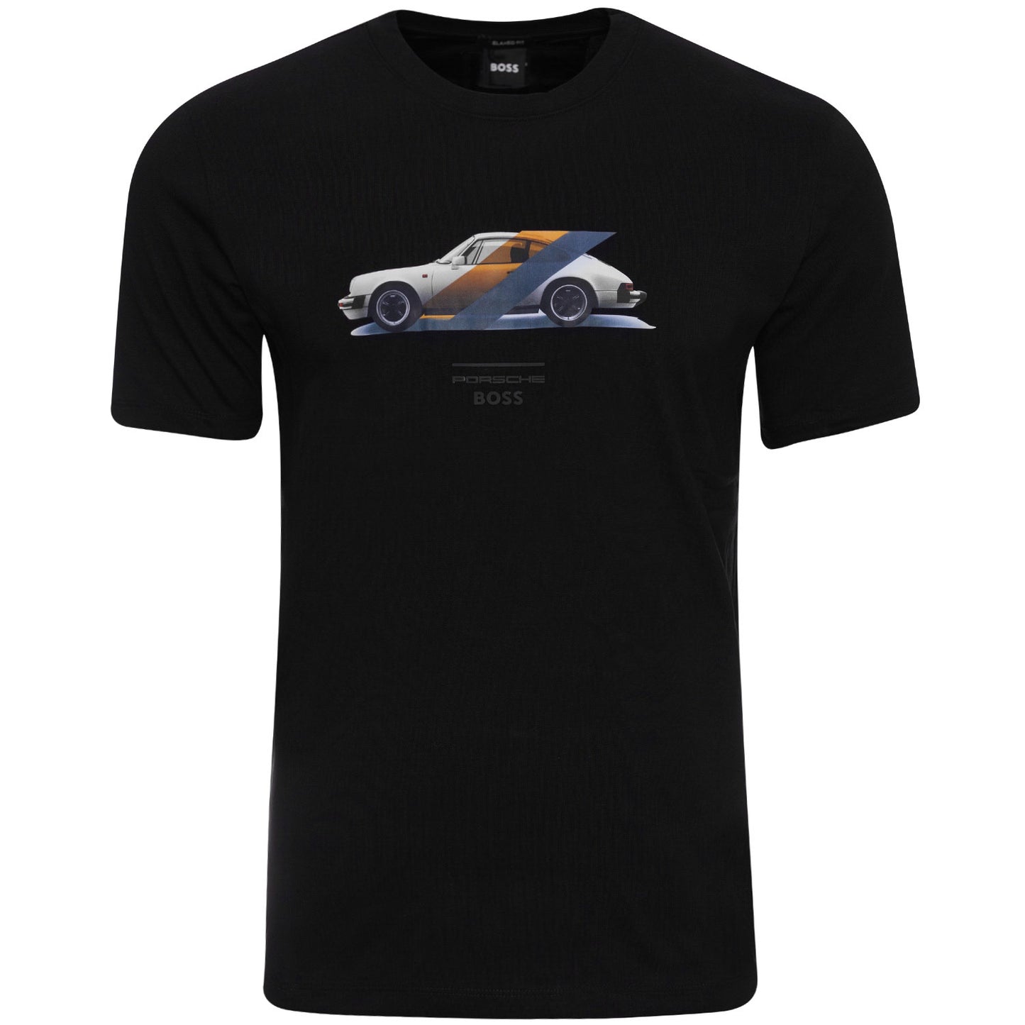 Koszulka męska t-shirt BOSS czarna BAWEŁNA