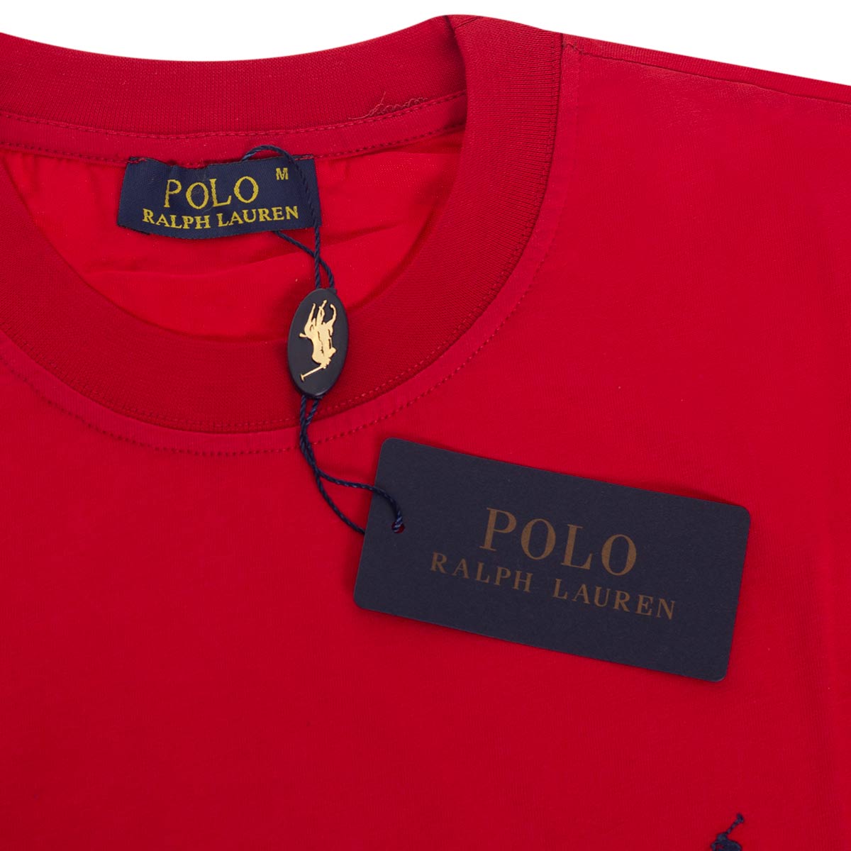 Koszulka męska t-shirt czerwona POLO RALPH LAUREN 100% BAWEŁNA