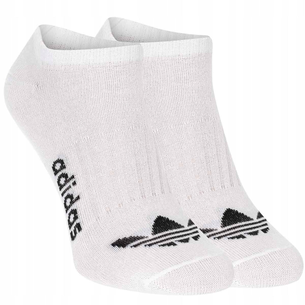 Skarpetki ADIDAS stopki 12 PAR 100% BAWEŁNA białe