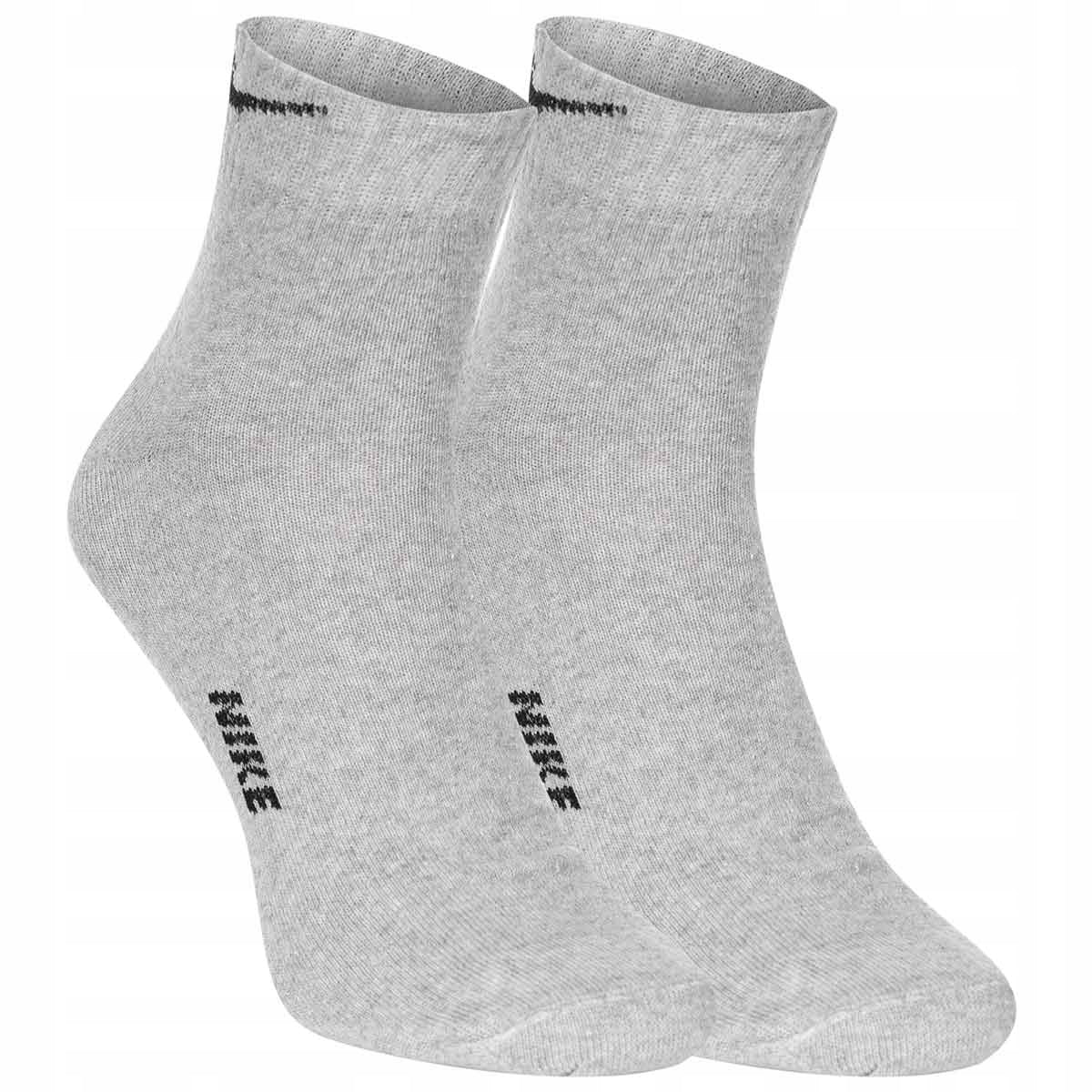 Skarpetki NIKE skarpety 100% bawełna 12 PAR białe/czarne/szare