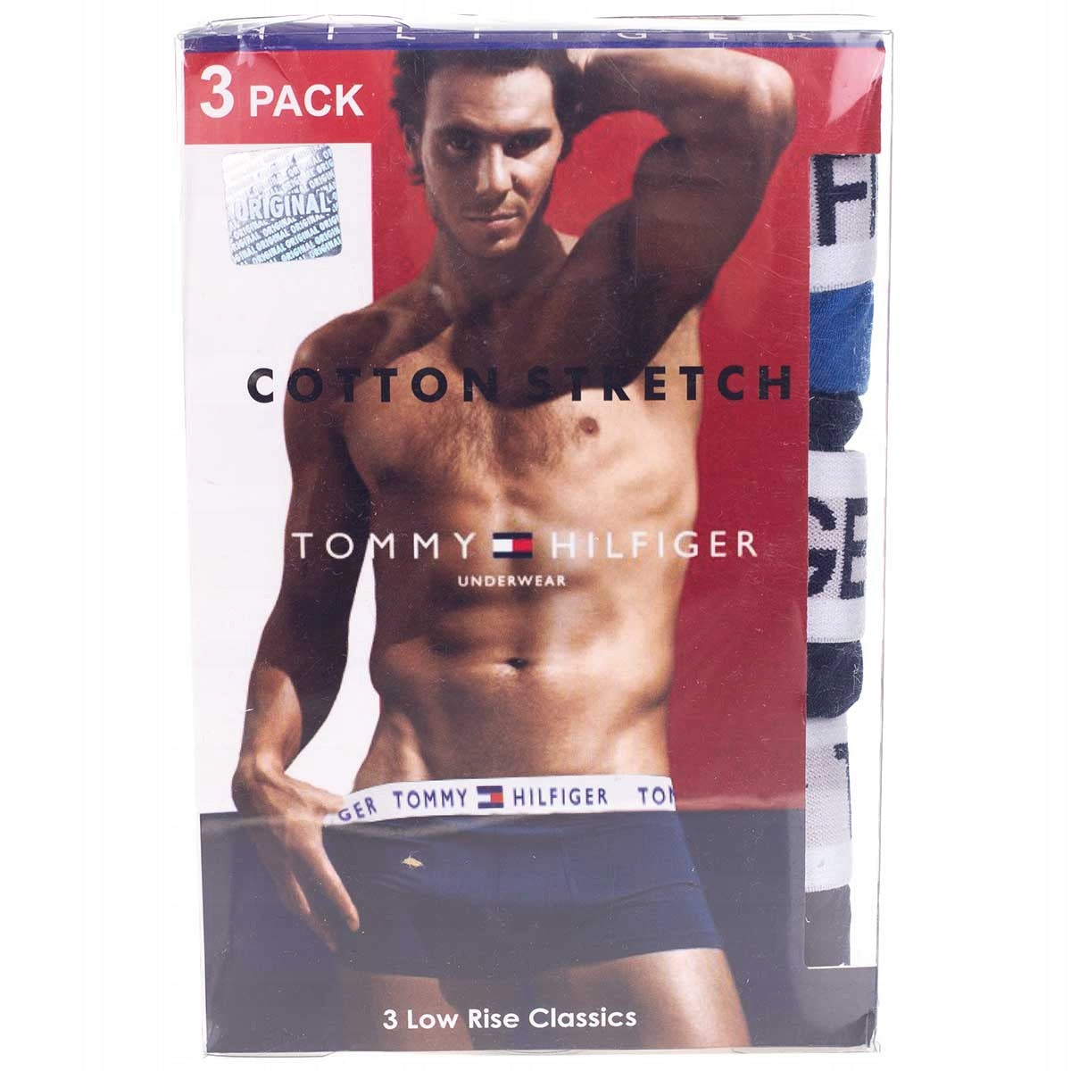 Bokserki męskie TOMMY HILFIGER 3 pary czarne/granatowe/niebieskie