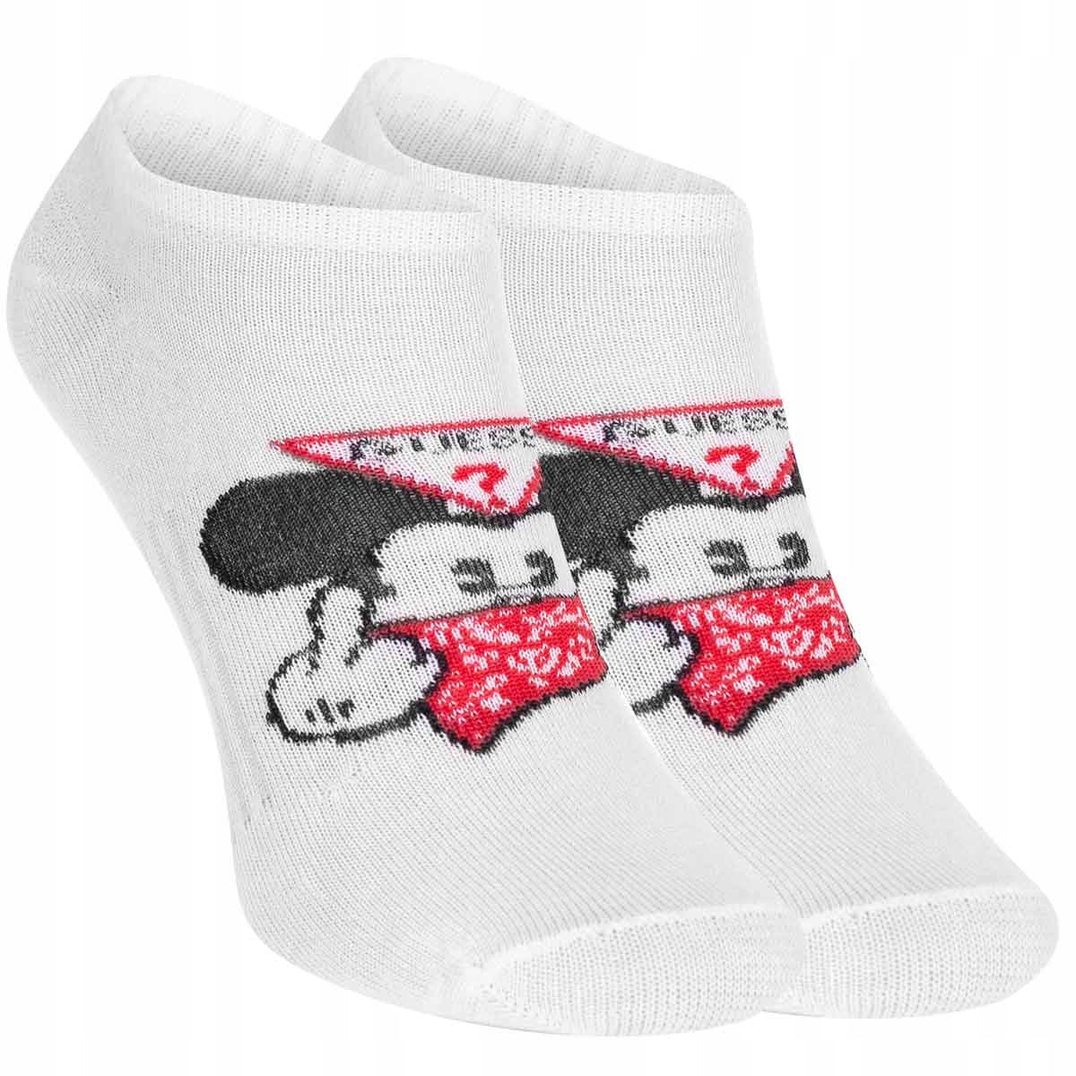 Skarpetki GUESS stopki 12 par BAWEŁNA białe MYSZKA MICKEY