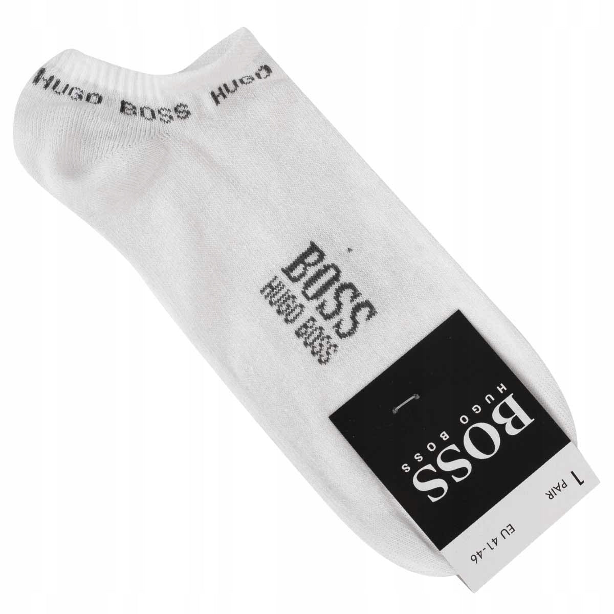 Skarpetki HUGO BOSS stopki 100% BAWEŁNA 12 par białe