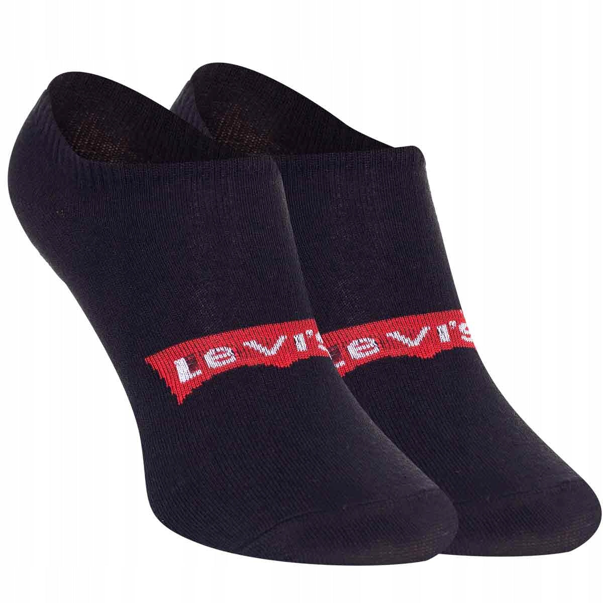 Skarpetki LEVI'S stopki 12 par BAWEŁNA czarne
