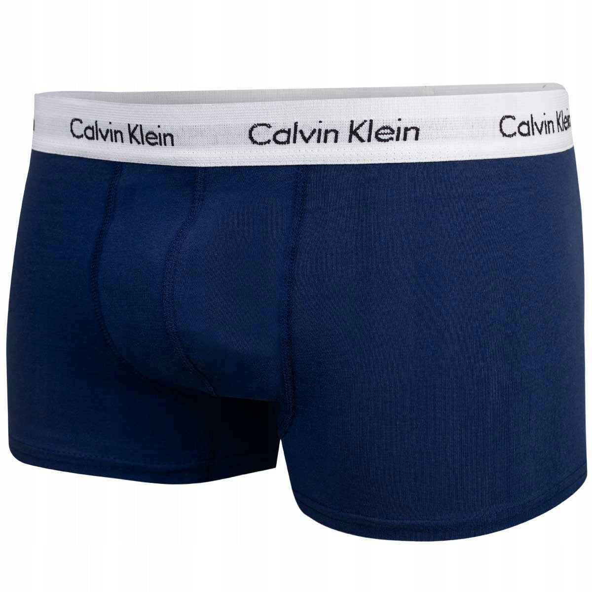 Bokserki męskie CALVIN KLEIN majtki 3 pary czarne/granatowe/niebieskie