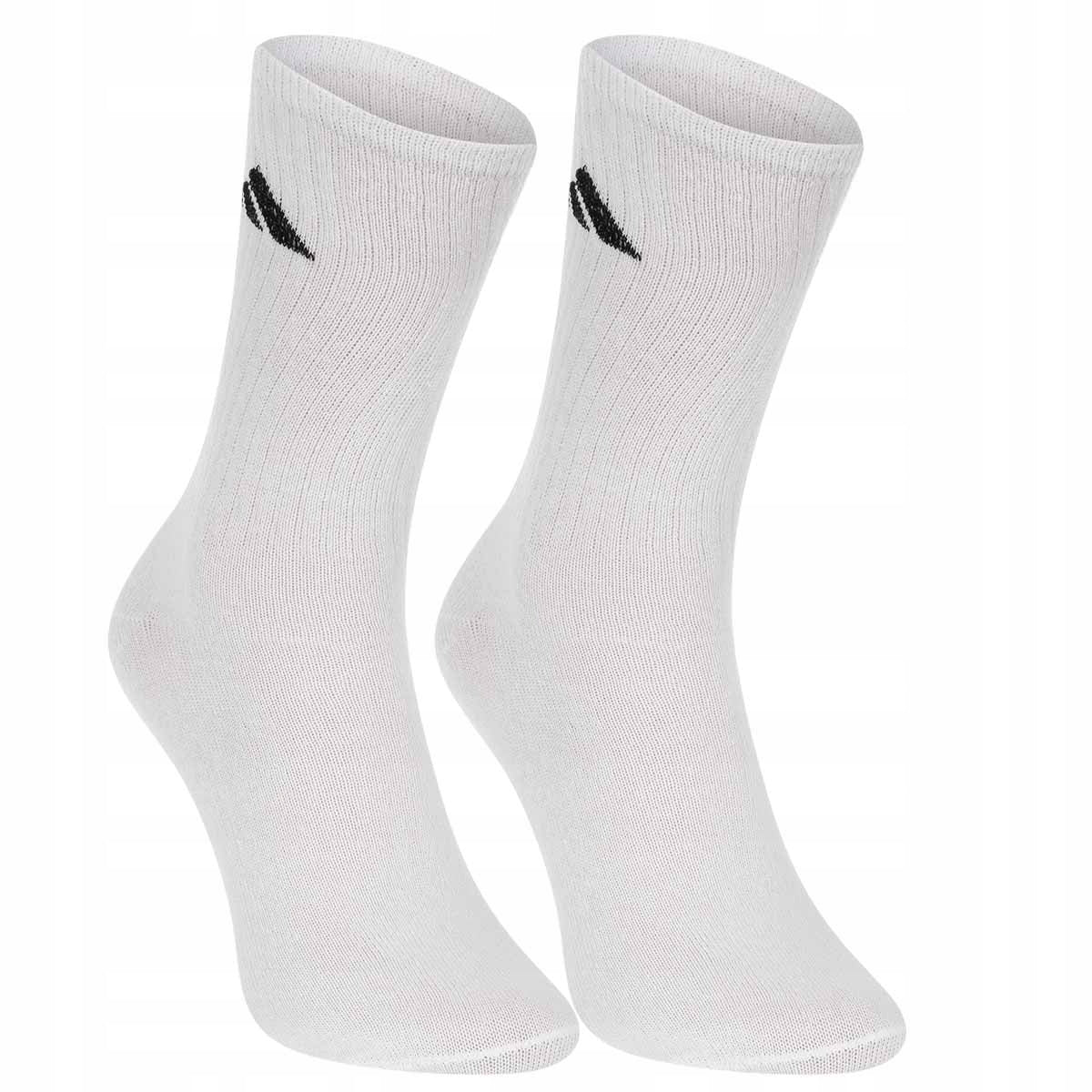 Skarpetki ADIDAS skarpety 9 PAR bawełna długie cienkie białe 41-46