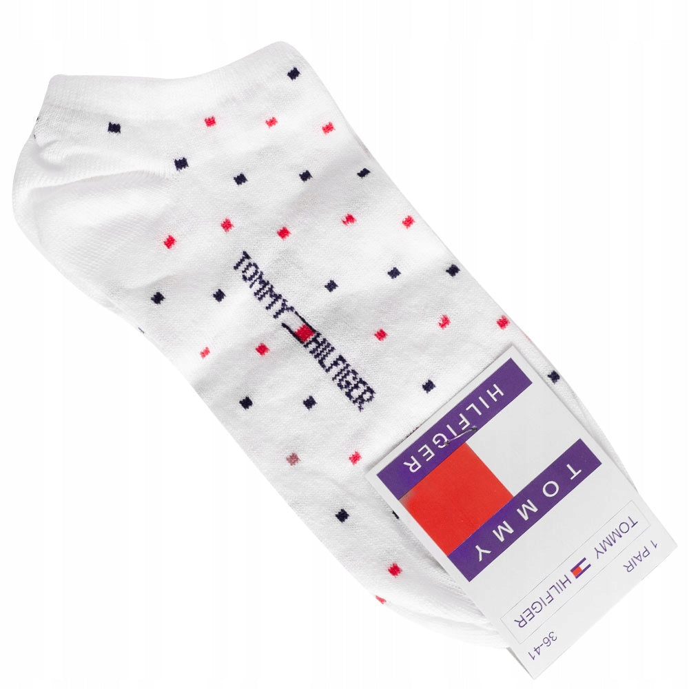 Skarpetki TOMMY HILFIGER stopki 12 par białe