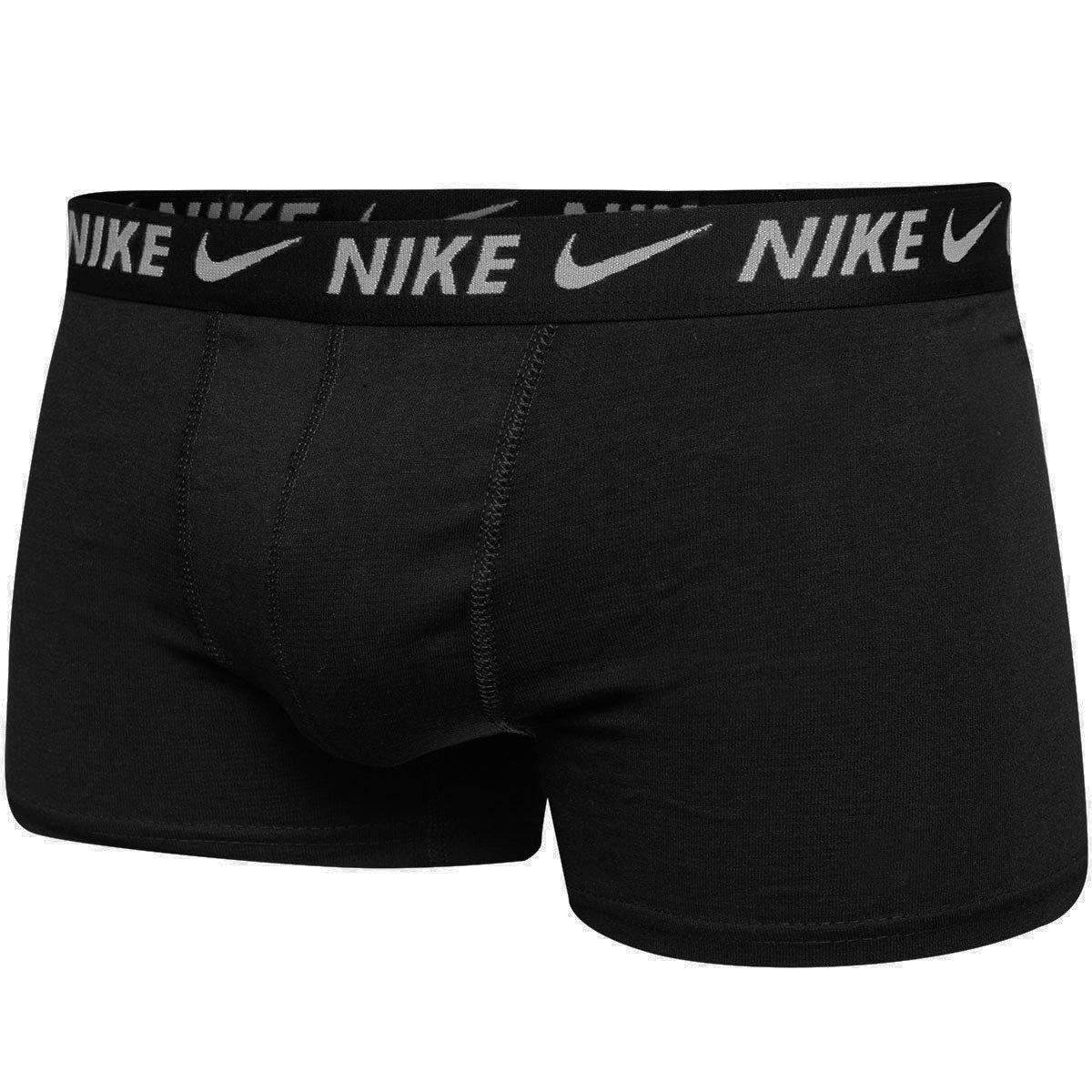 GIFTBOX Bokserki męskie NIKE majtki PREZENT 3 PARY BAWEŁNA szare, czarne, granatowe