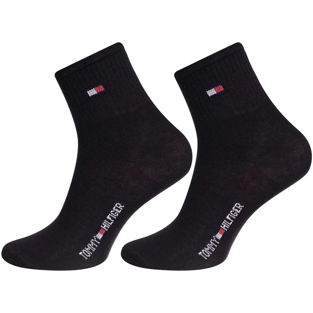 Skarpetki TOMMY HILFIGER skarpety 12 PAR 100% BAWEŁNA czarne