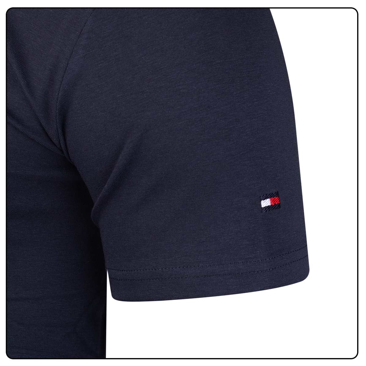 Koszulka męska t-shirt TOMMY HILFIGER BAWEŁNA granatowa