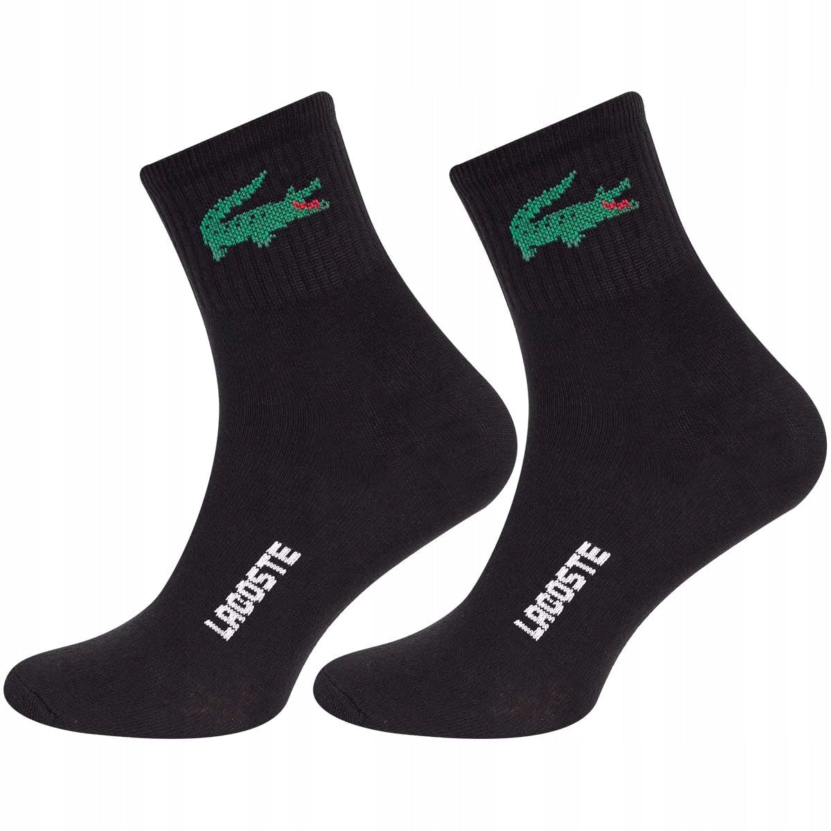 Skarpetki LACOSTE skarpety 12 PAR bawełna czarne
