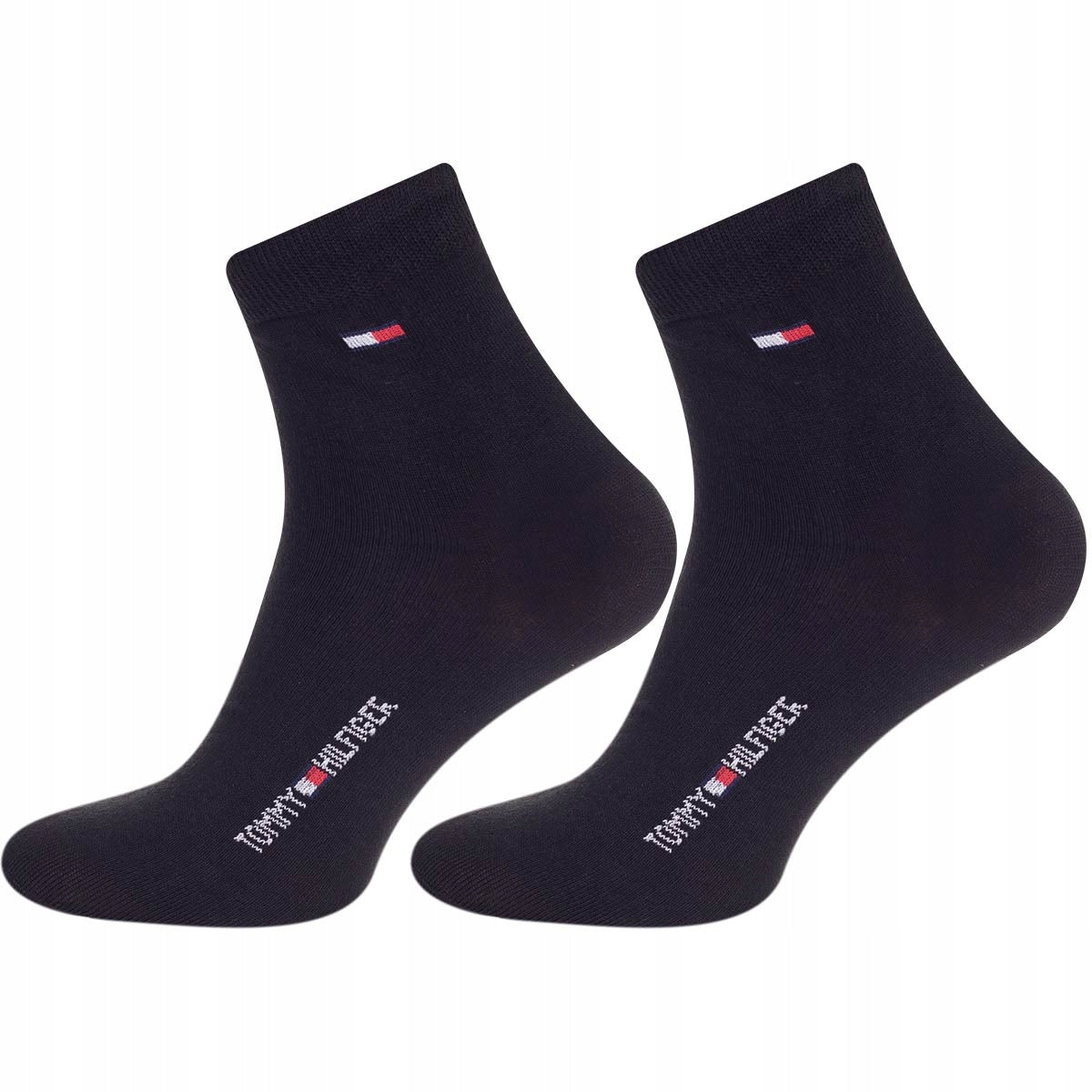 Skarpetki TOMMY HILFIGER skarpety 12 par BAWEŁNA czarne