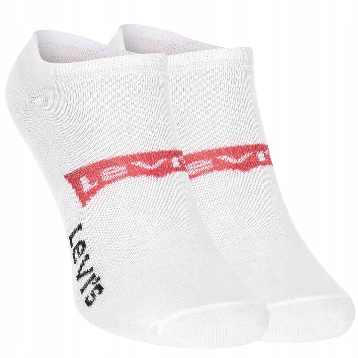 Skarpetki LEVI'S stopki 12 par BAWEŁNA białe/szare/czarne
